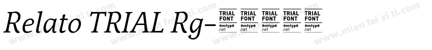 Relato TRIAL Rg字体转换